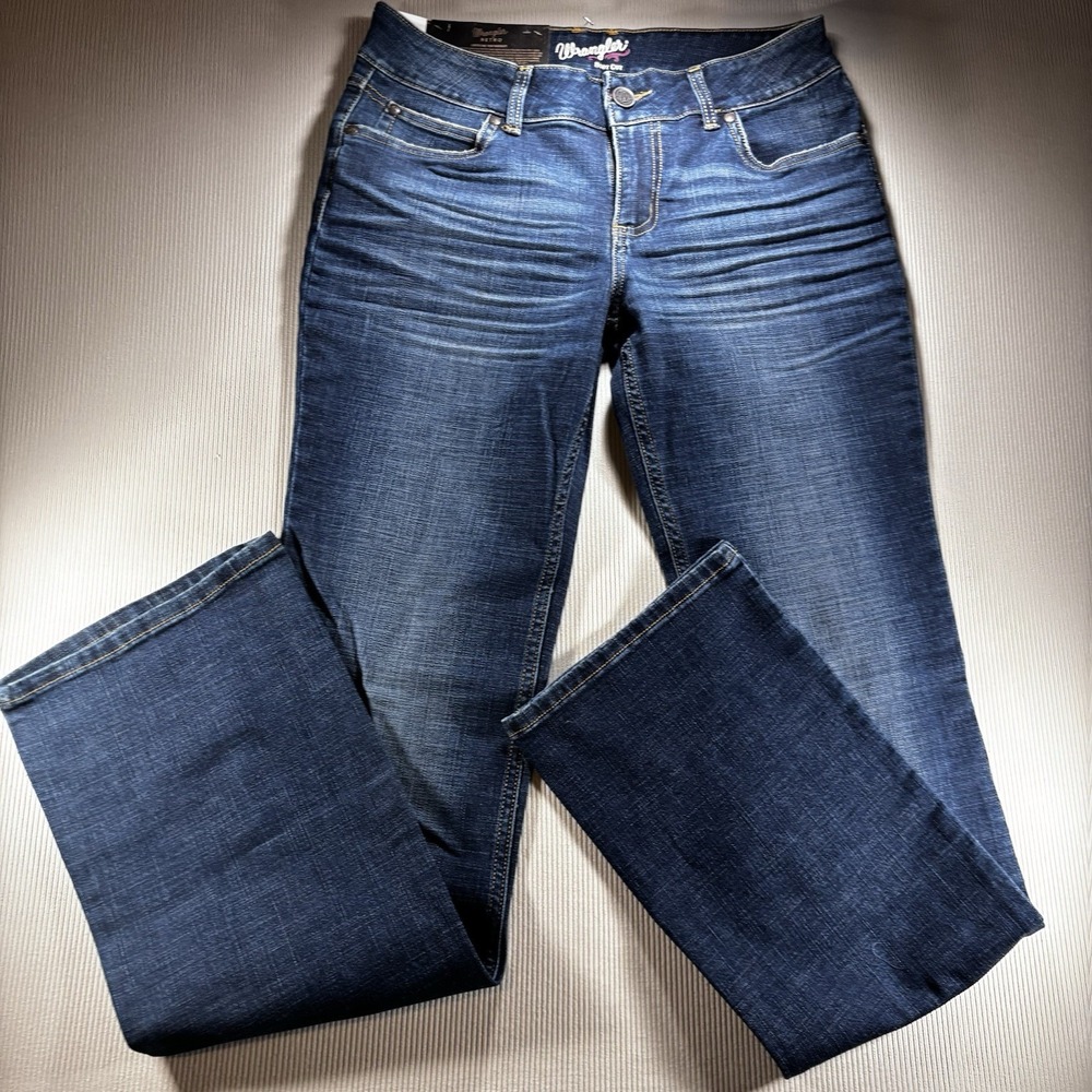 NWT Wrangler Jean Wmn's 9x36 Blue RetroMae MidRise Bootcut Denim Western Cowgirl